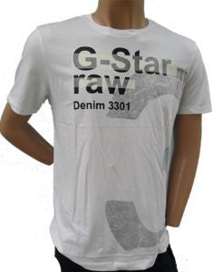 G-Star raw mens denim 3301 white