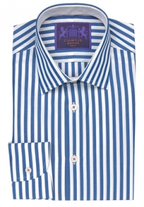 Men's Blue & White Bengal Shirt